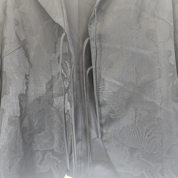Armani collezioni woman floral Embossed black blazer size 8 - Picture 4 of 15